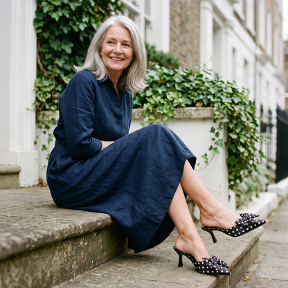 Rosalind Polka-Dot Court Shoes