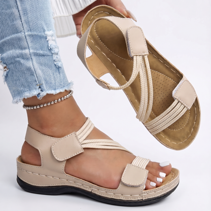 Roseminster Cushioned Walking Sandals - Beige