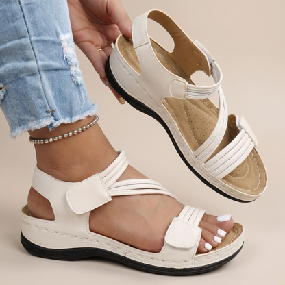 Roseminster Cushioned Walking Sandals - White