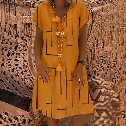 Rosethorn Easy-Wear Dress - Orange