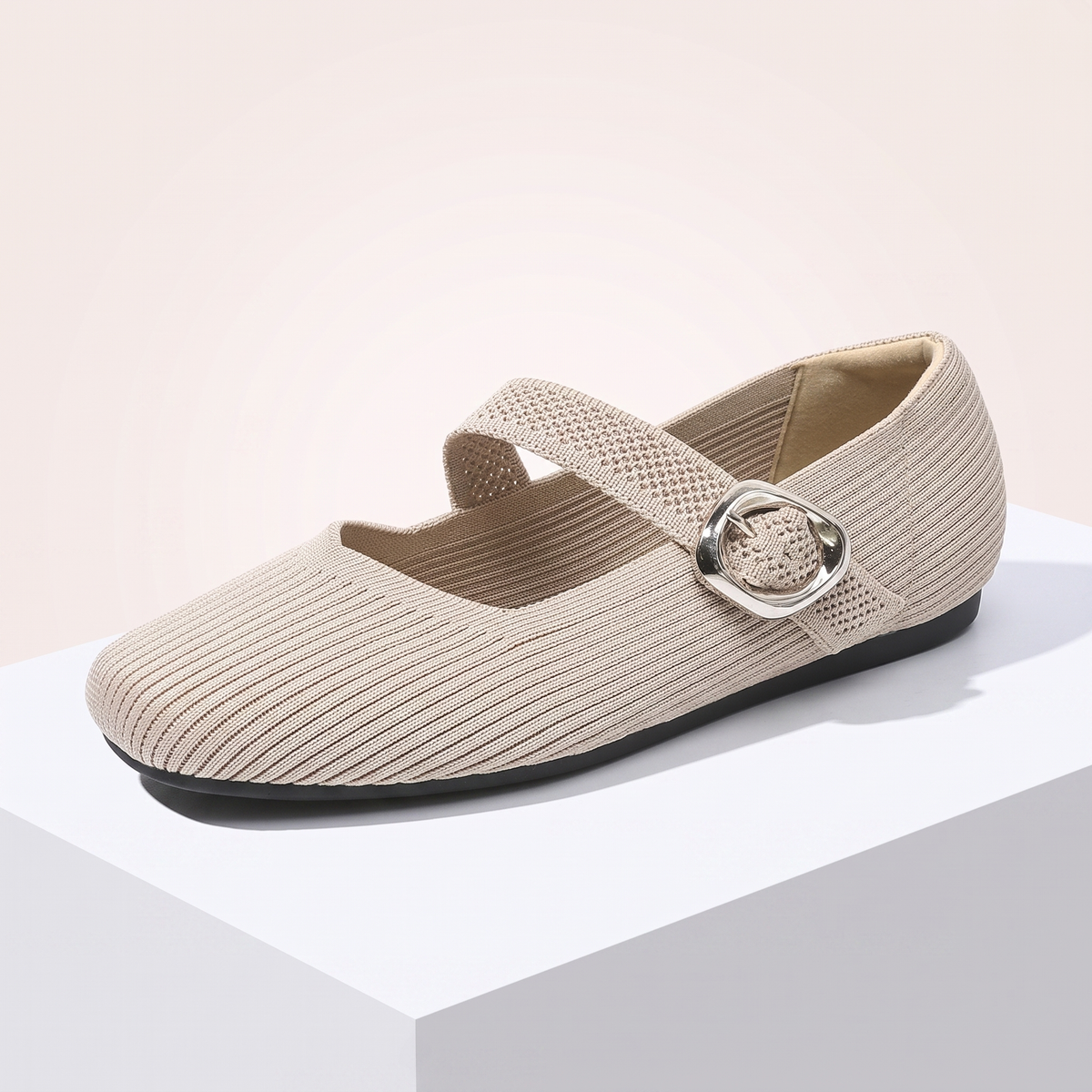 Rosmere Flexible Ballet Flats - Beige