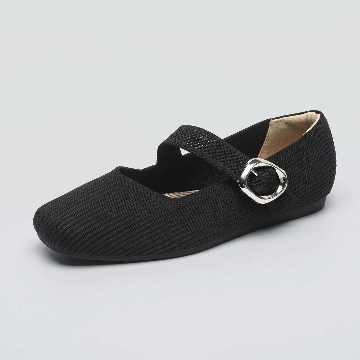 Rosmere Flexible Ballet Flats - Black