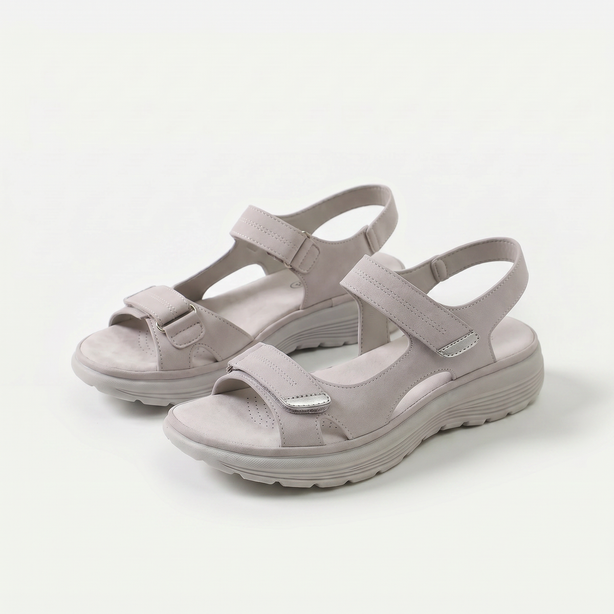 Roswyn Comfort Sandals - Grey