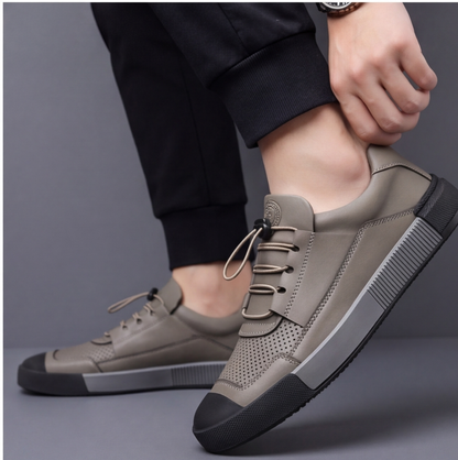 Rothbury Leather-Look Trainers