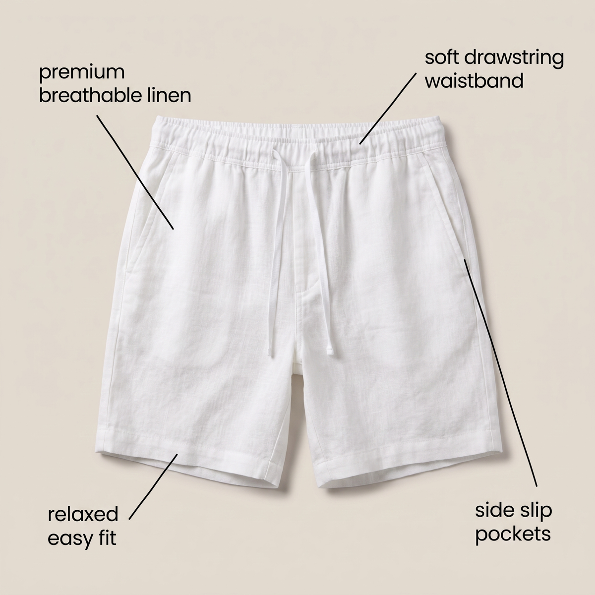Rothbury Relaxed Linen Shorts