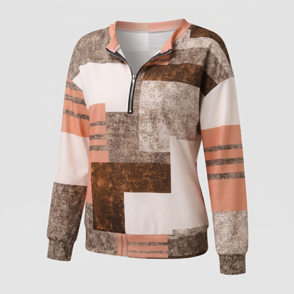 Rowan Cosy Zip Sweater - Orange