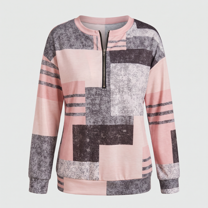 Rowan Cosy Zip Sweater - Pink