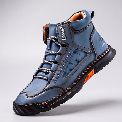 Rugged Outdoor Walking Boots - Blue