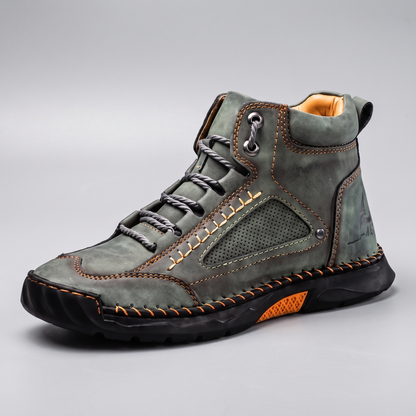 Rugged Outdoor Walking Boots - Green