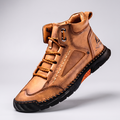Rugged Outdoor Walking Boots - Yellow