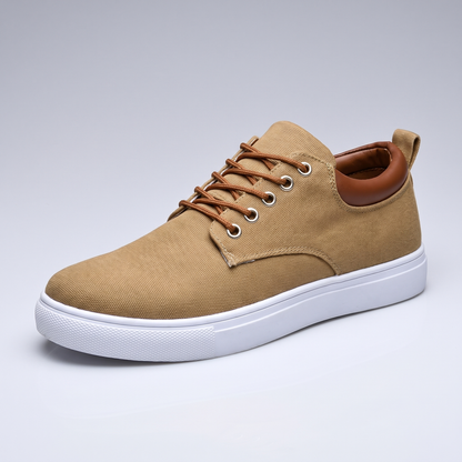 Rupert Casual Canvas Trainers - Khaki