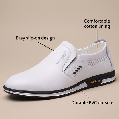 Rupert Smart Leather-Look Trainers