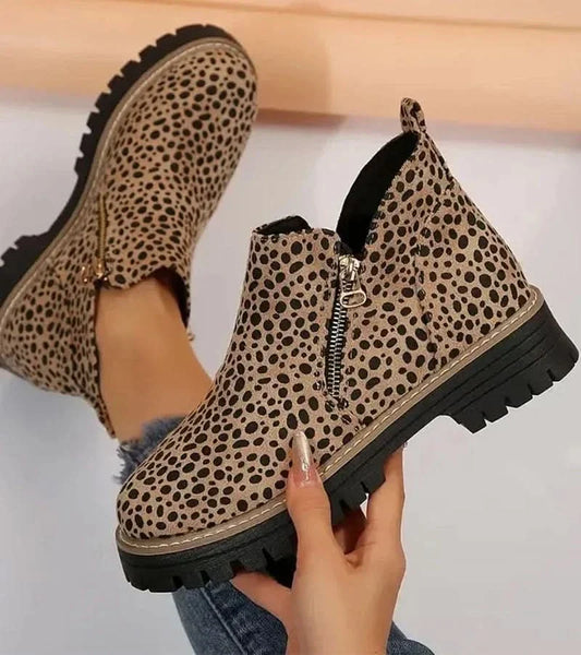 Sabrina Everyday Ankle Boots - Leopard