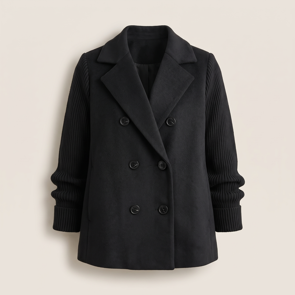 Sasha Casual Blazer Coat - Black