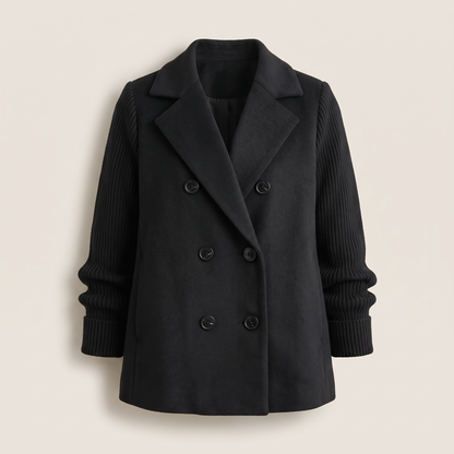 Sasha Casual Blazer Coat - Black