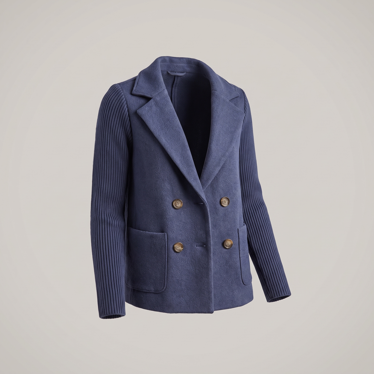 Sasha Casual Blazer Coat - Blue