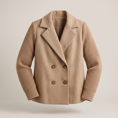 Sasha Casual Blazer Coat - Brown