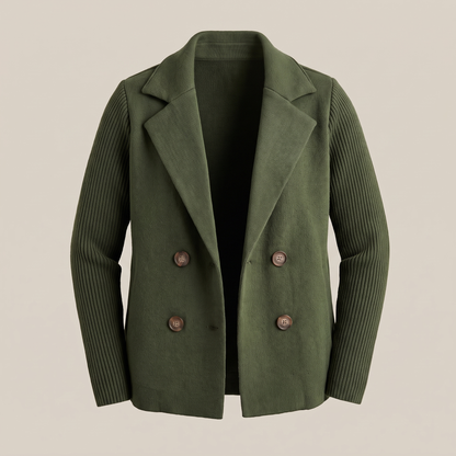 Sasha Casual Blazer Coat - Green