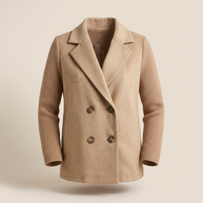 Sasha Casual Blazer Coat - Khaki