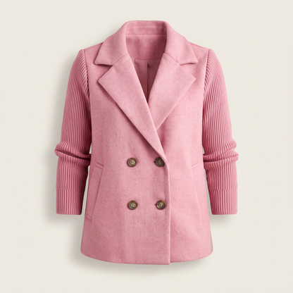 Sasha Casual Blazer Coat - Pink