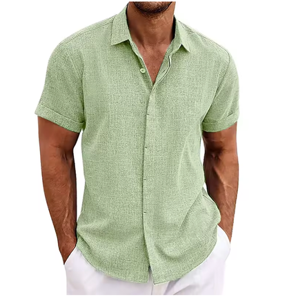 Seabrook Lightweight Linen Shirt - Green