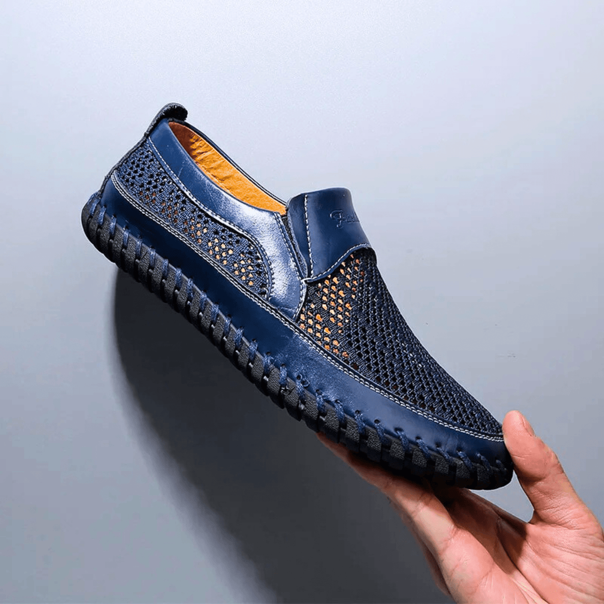 Sebastian Mesh Loafers - Blue