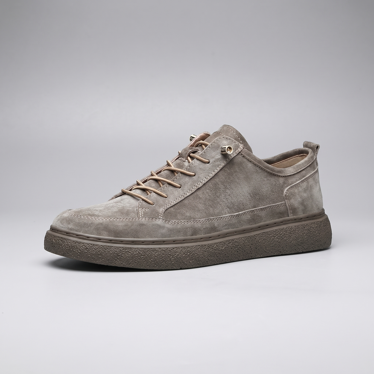 Sebastien Suede-Look Sneakers - Grey