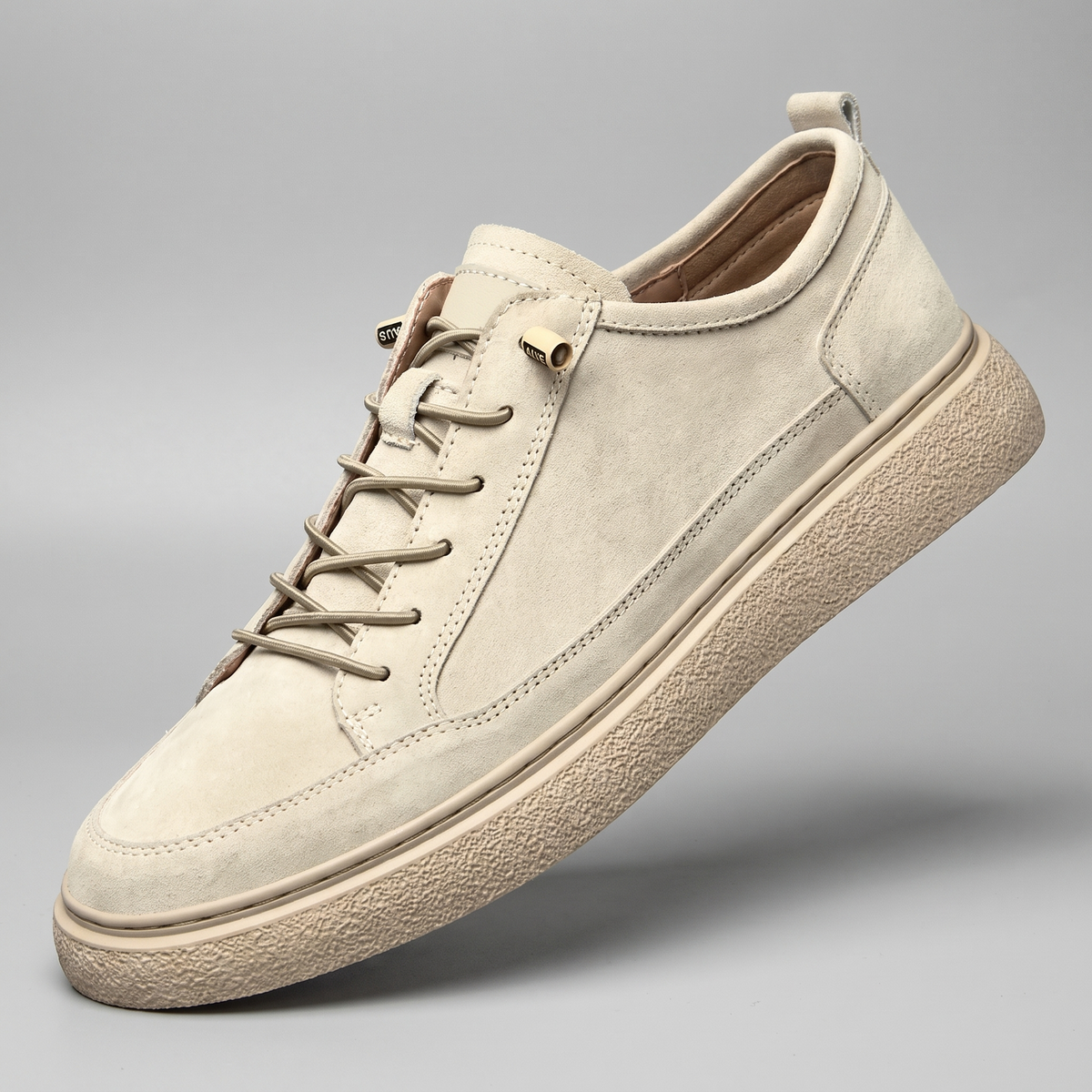 Sebastien Suede-Look Sneakers - White
