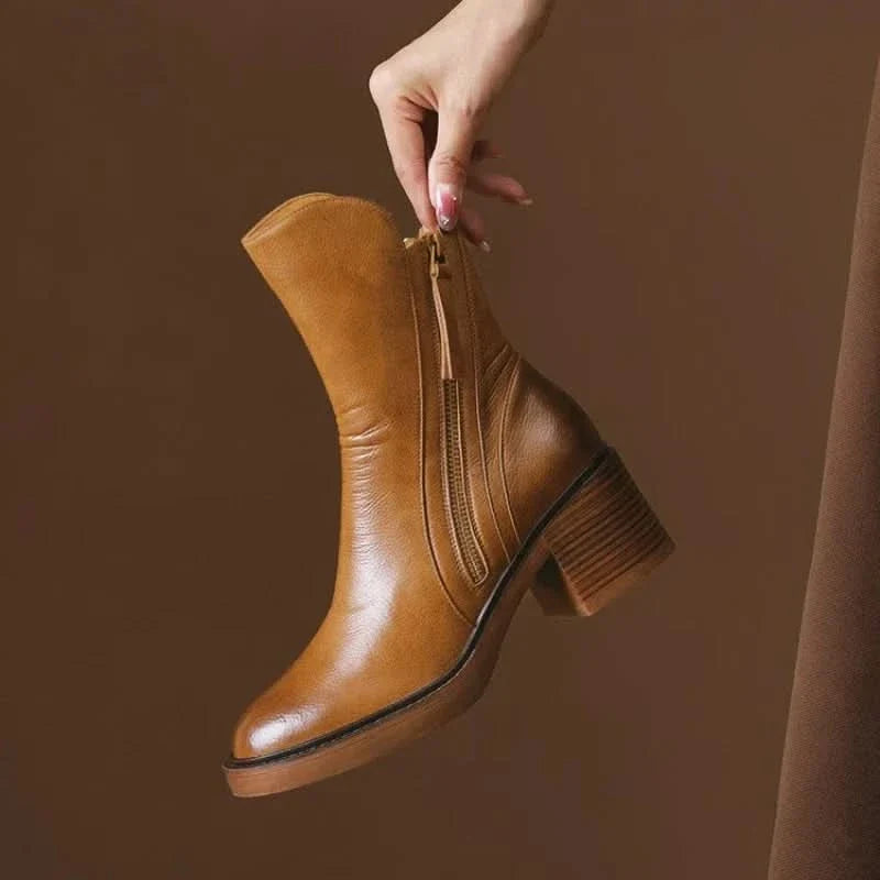 Selene Ankle Boots - Brown