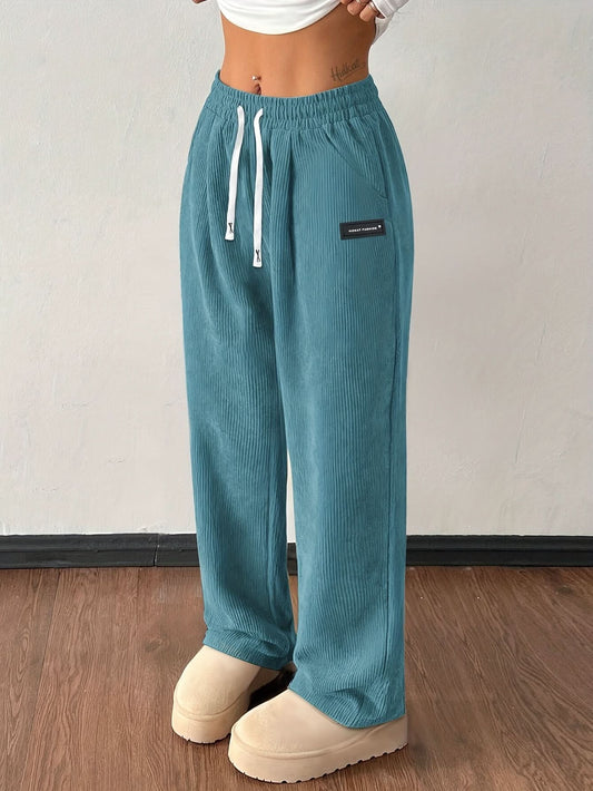 Selene Corduroy Jogger - Teal