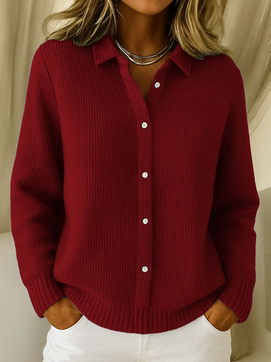 Seraphine Classic Cardigan - Red