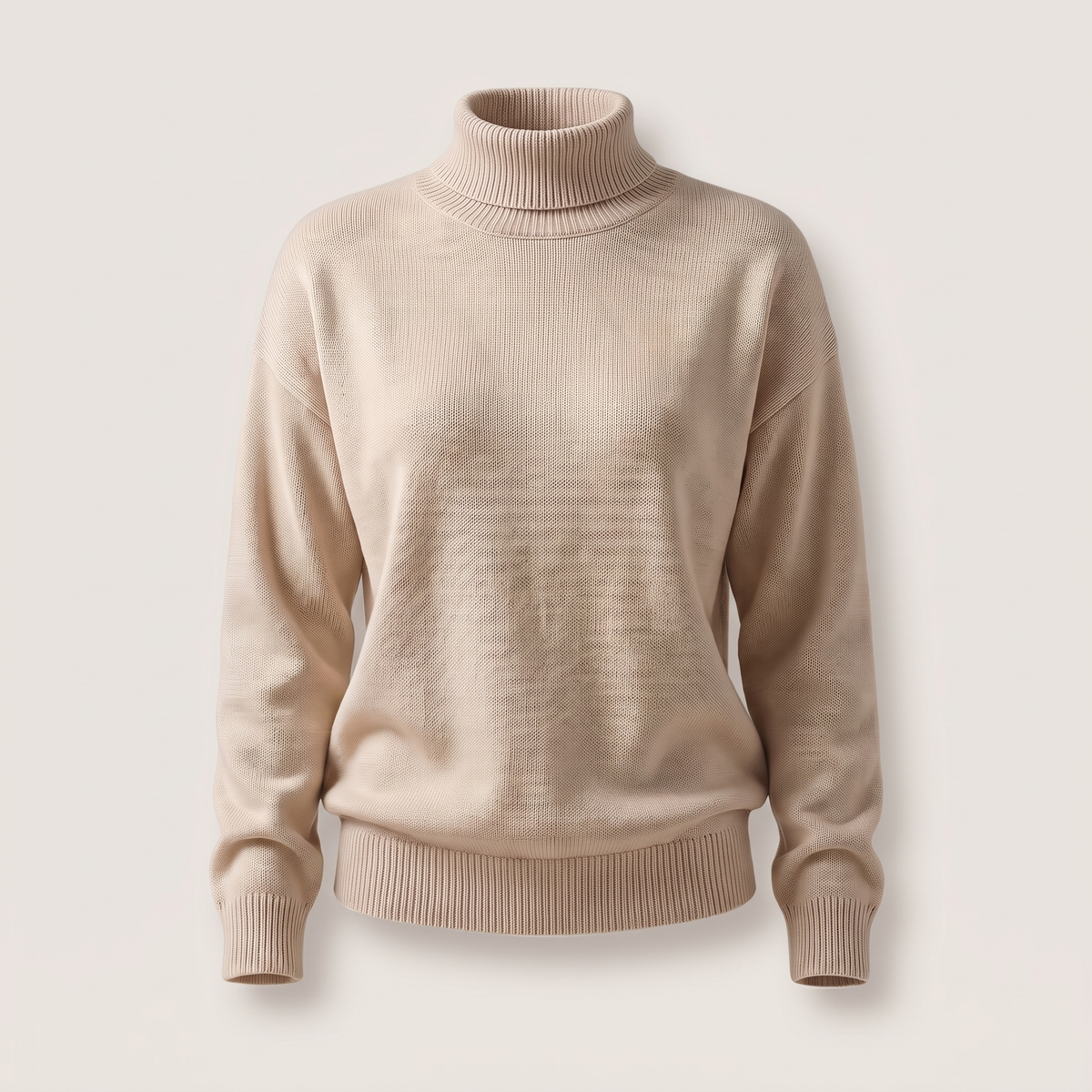 Seraphine Roll Neck Jumper - Beige