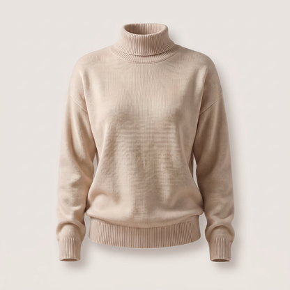 Seraphine Roll Neck Jumper - Beige
