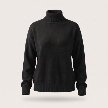 Seraphine Roll Neck Jumper - Black