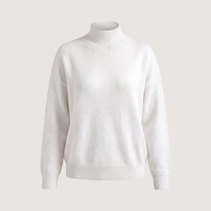 Seraphine Roll Neck Jumper - White