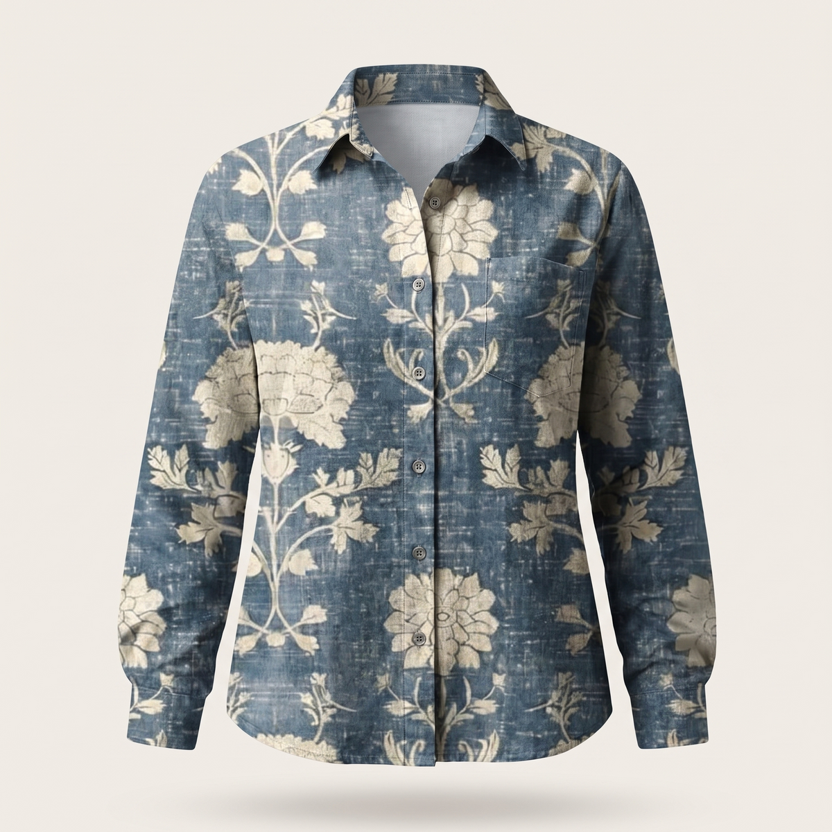 Serene Fit Blouse - Blue