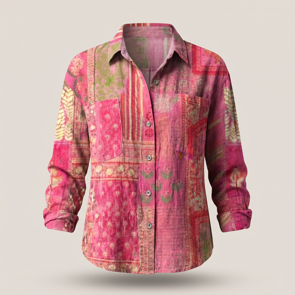 Serene Fit Blouse - Rosy Pink