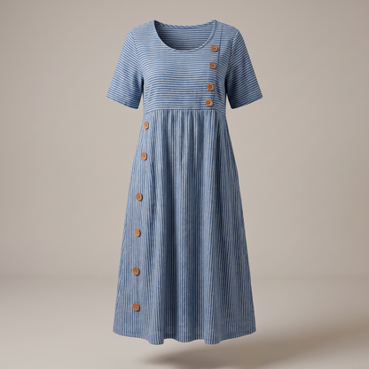 Serenity Midi Dress - Blue