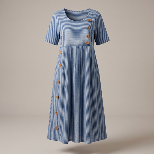 Serenity Midi Dress - Blue