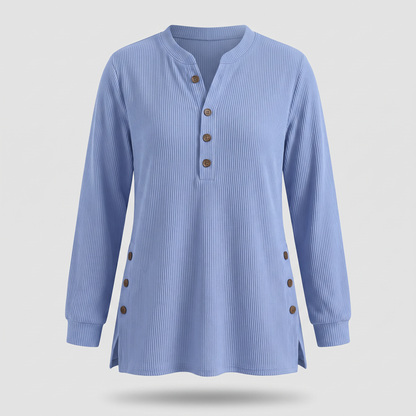 Serenity Ease Tunic Top - Blue