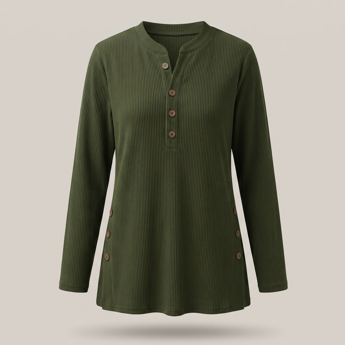 Serenity Ease Tunic Top - Green