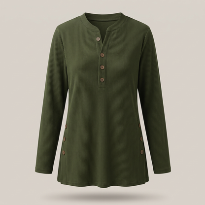 Serenity Ease Tunic Top - Green