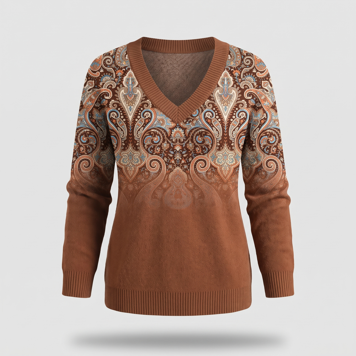 Sienna Cosy Casual Sweater - Brown