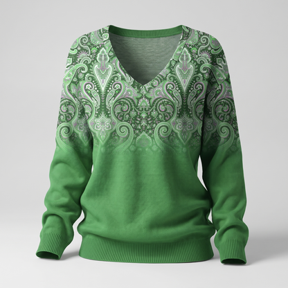 Sienna Cosy Casual Sweater - Green