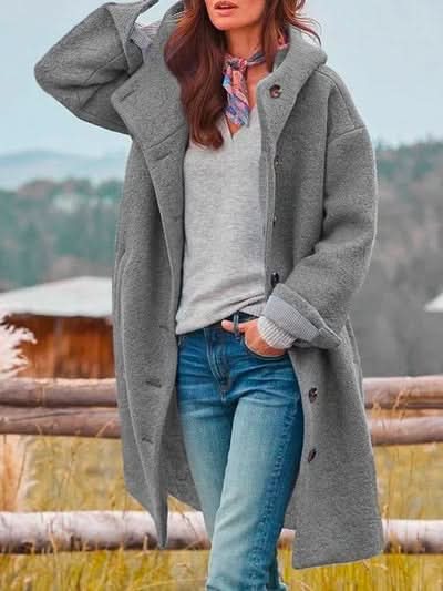 Sinikka Casual Women’s Spring Coat - Grey