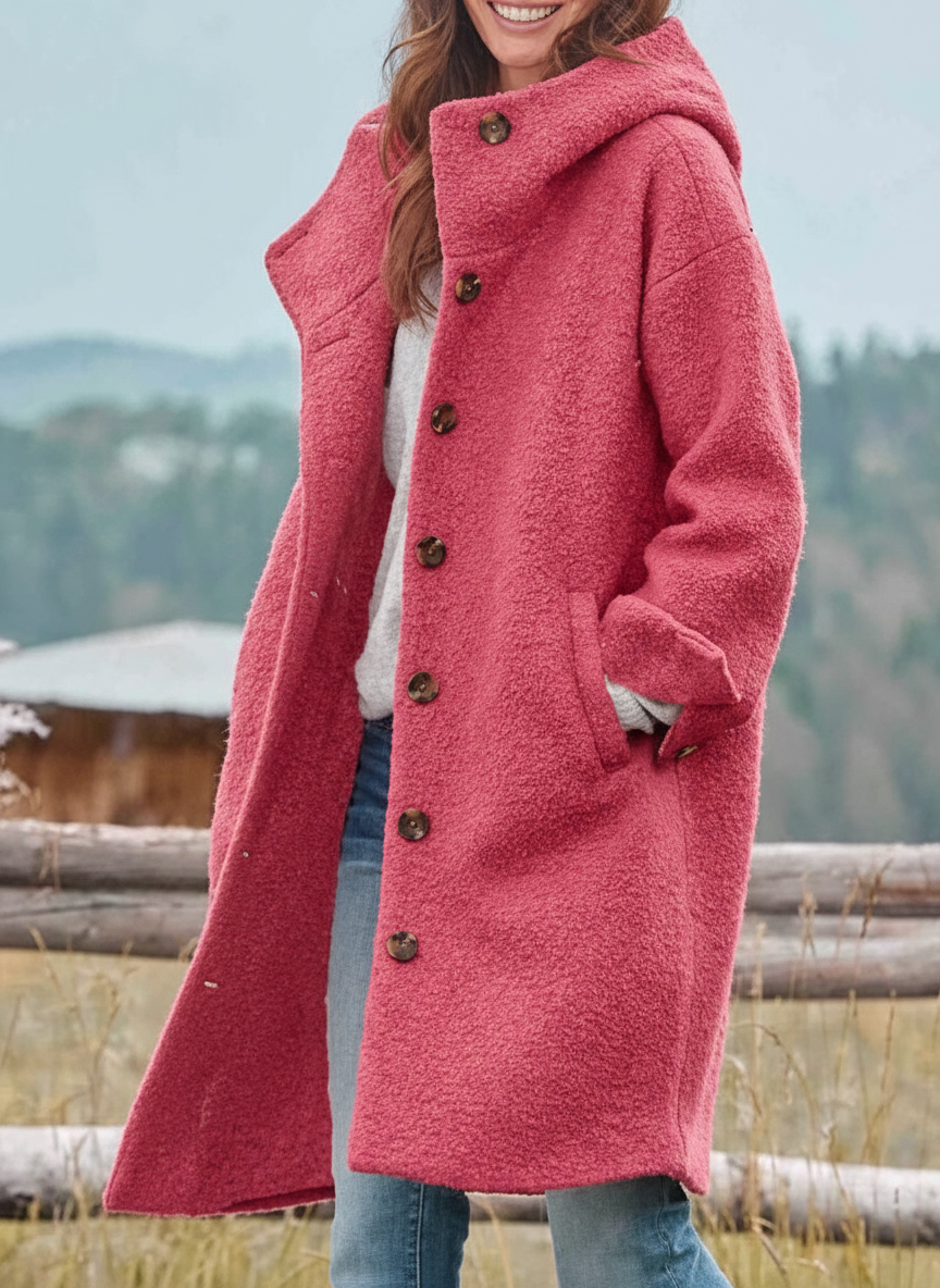 Sinikka Casual Women’s Spring Coat - Pink