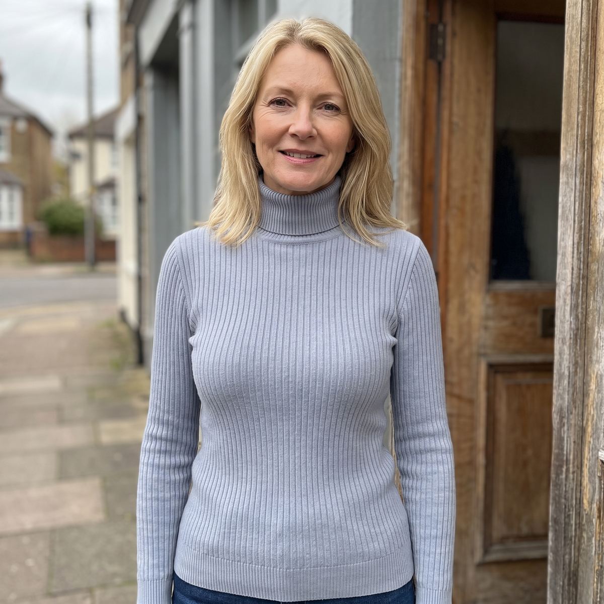 Sleek Ribbed Knit Top