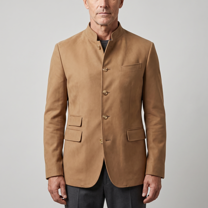 Slim Line Suede-Look Jacket