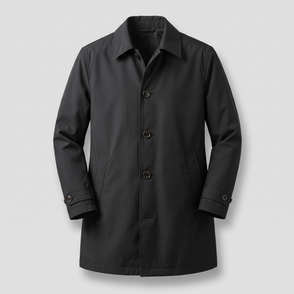 Smart City Trench Coat - Black