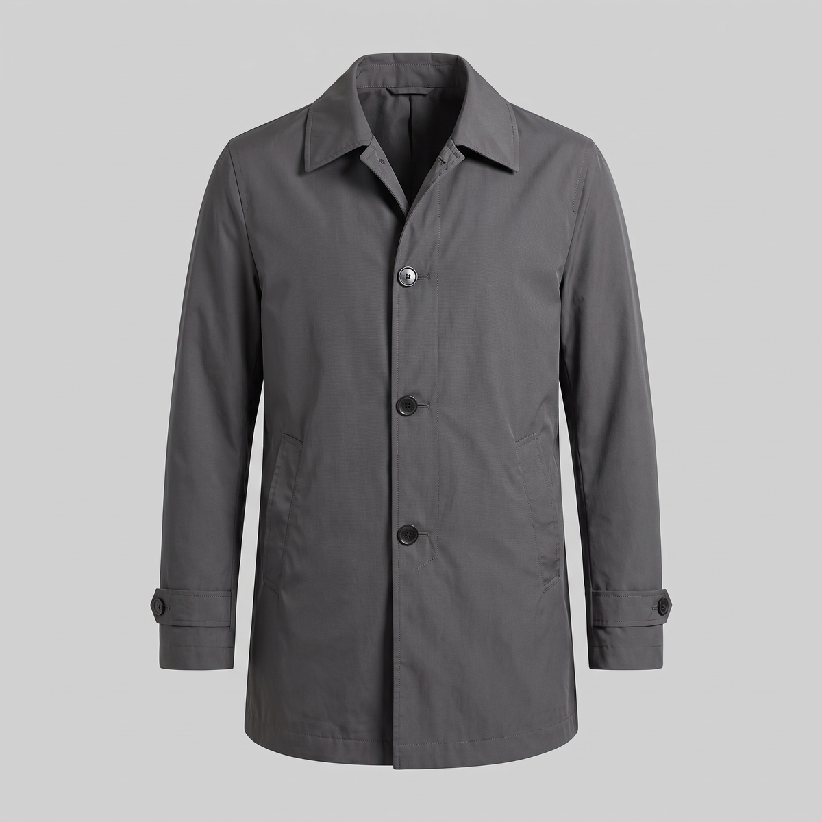 Smart City Trench Coat - Grey